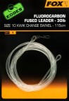 Fox EDGES™ Fluorocarbon Fused Size7 Kwik Change Swivel 115cm