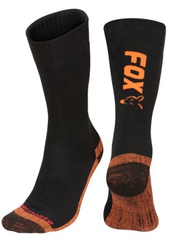 Fox Black / Orange Thermolite long sock 6 - 9 (Eu 40-43)
