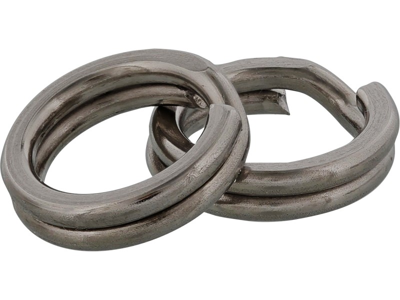 POWER SPLITRING Ø8MM 85LBS 39KG BLACK NICKEL 10PCS