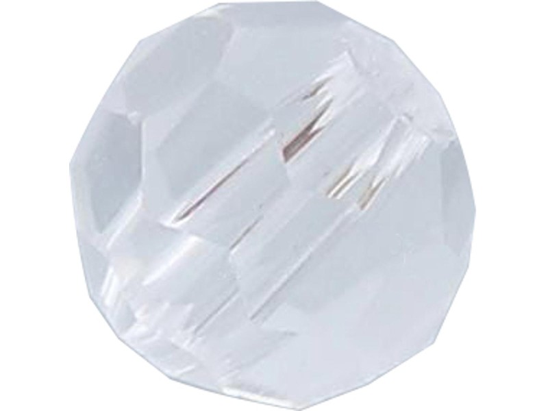 GLASS BEADS Ø6MM 20PCS TRANSPARANT