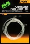 Fox EDGES™ Fluorocarbon Fused Size7 Kwik Change Swivel 115cm