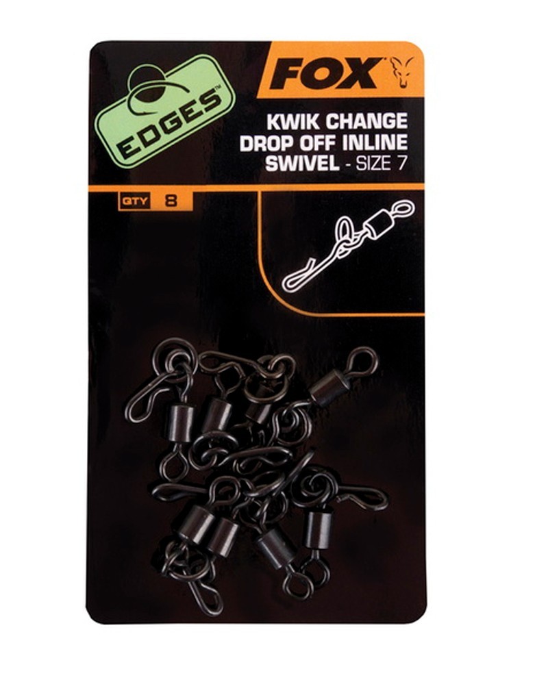 Edges Kwik Change Drop Off Inline Swivel Size 7 8pcs