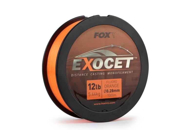 Fox Exocet Fluoro Orange Mono 0,33mm 16lb / 7,5kg (1000m)