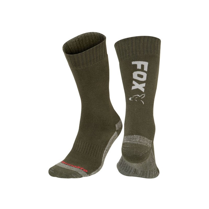 Fox Black / Orange Thermolite long sock 6 - 9 (Eu 40-43)