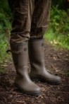 Neoprene lined Camo/Khaki Rubber Boot (Size 9)