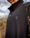 LW Black / Camo qtr zip 3XL