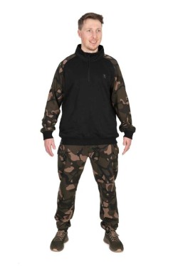 LW Black / Camo qtr zip 2 XL
