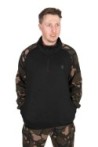 LW Black / Camo qtr zip MEDIUM
