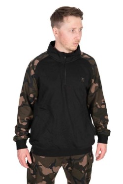 LW Black / Camo qtr zip MEDIUM