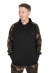 LW Black / Camo qtr zip MEDIUM