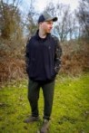 LW Black / Camo qtr zip MEDIUM