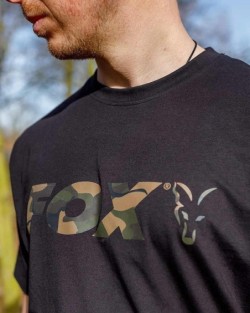 Black Camo Logo T-Shirt 2XL