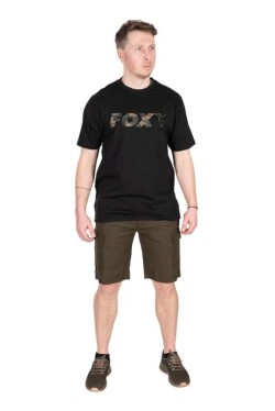Black Camo Logo T-Shirt L