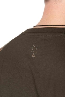 Khaki Camo Outline T-Shirt L