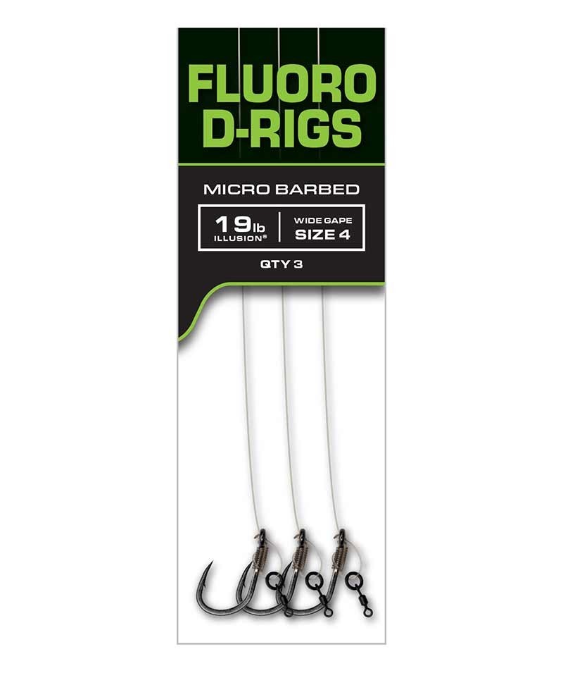 Carp Ready Rigs Fluoro D-Rig Size 4 3pcs