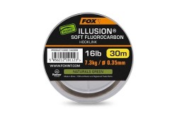 Edges Illusion Soft Fluorocarbon Hooklink 19lb 8,6kg 0,39mm 30m 3pcs naturals green