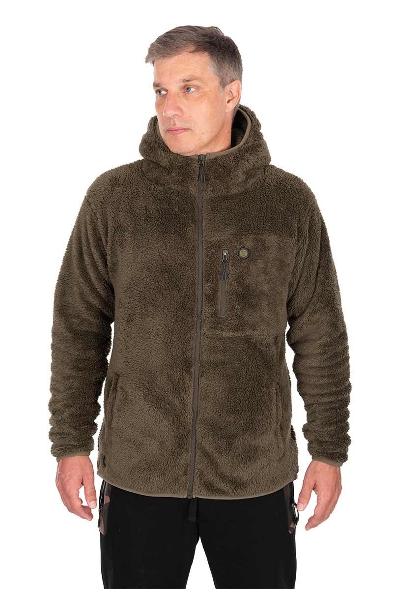 Khaki HD premium full zip teddy - XL