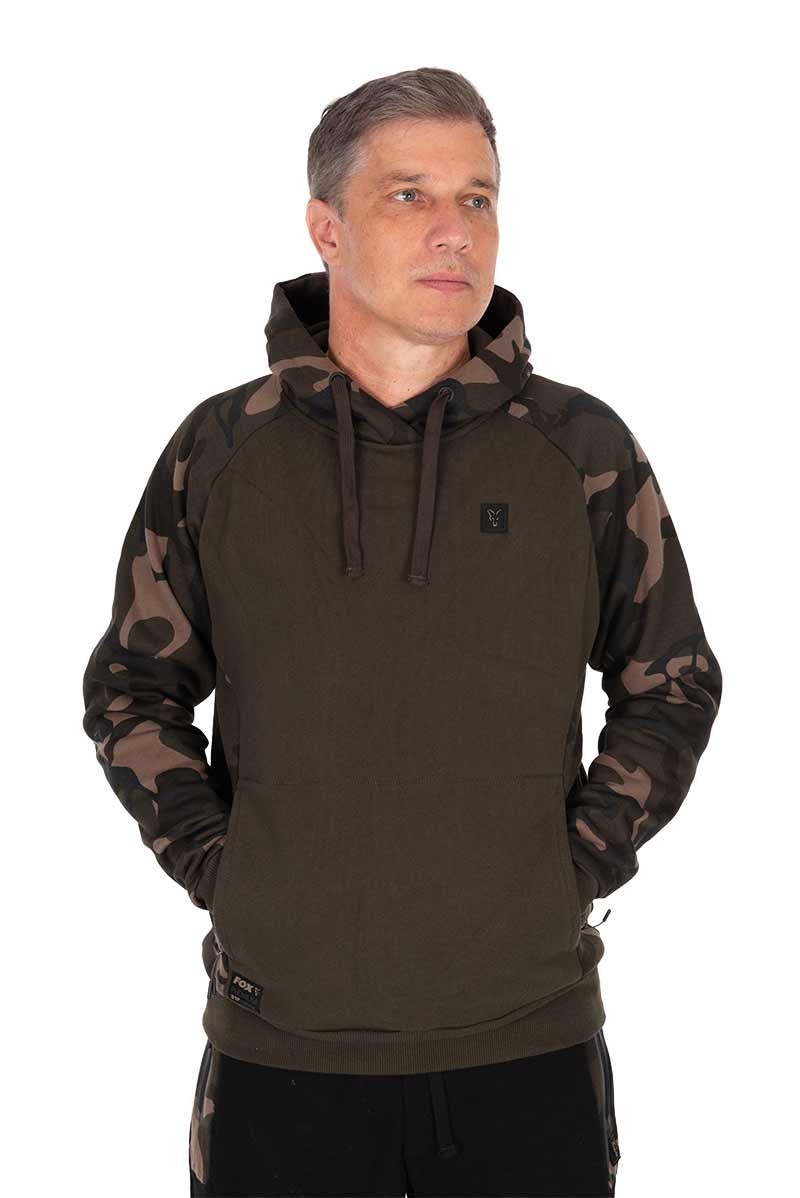 Khaki / Camo pullover premium 310 hoodie - XL