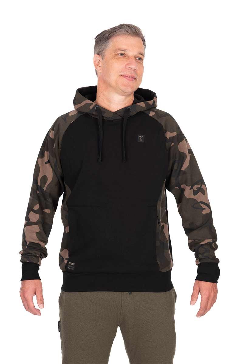 Black / Camo pullover premium 310 hoodie - M