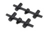 Black Label Slim Adjustable 3 Rod Buzz Bars 220mm 250mm