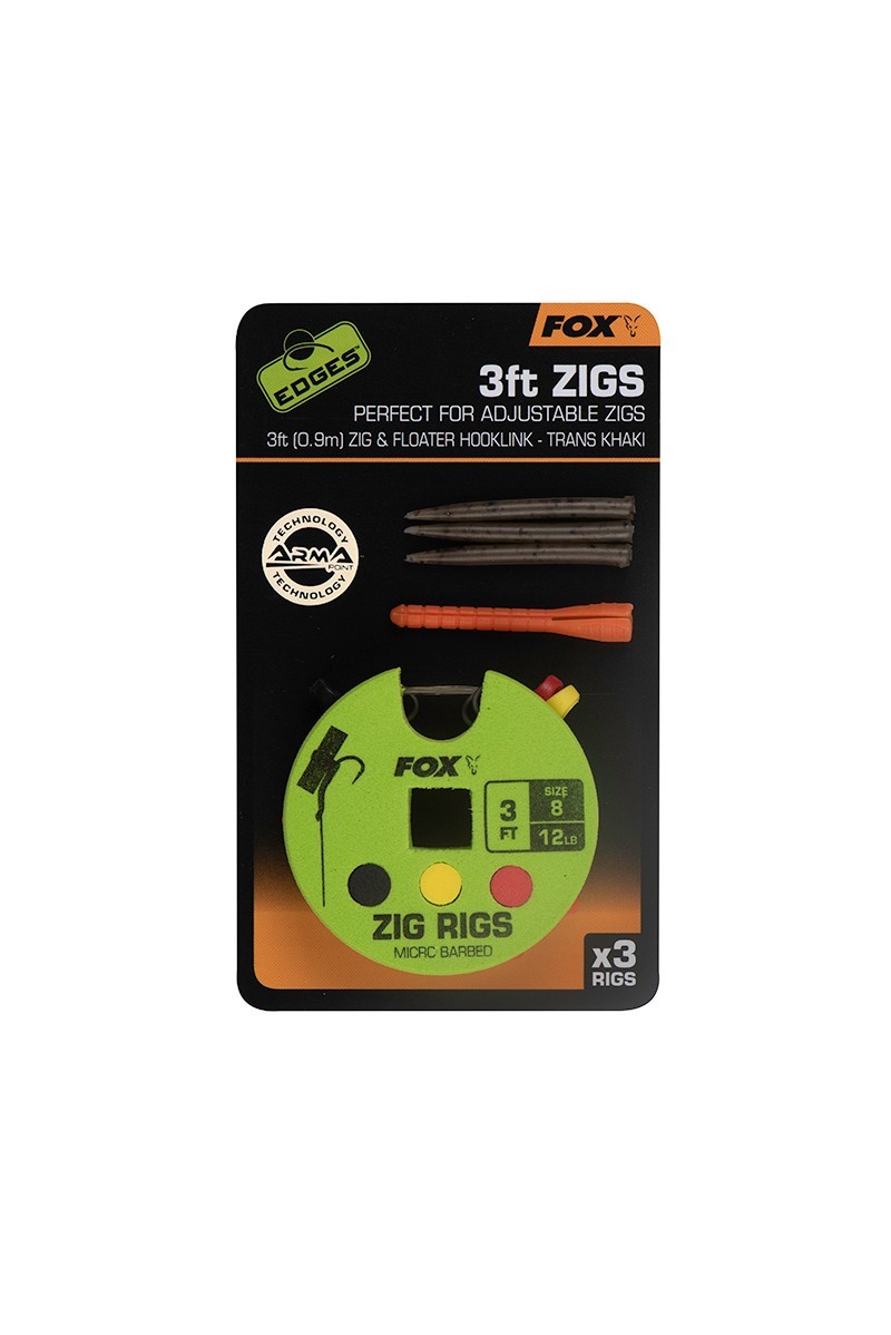 Edges Zig Ready Rigs Size 8 12lb 13ft 3pcs