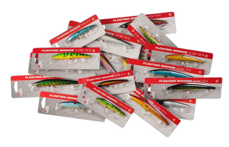 Assorted Floating Minnow Box 108pcs