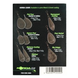 Flat Pear Swivel Blister (2 pcs) 2,5oz/70gr