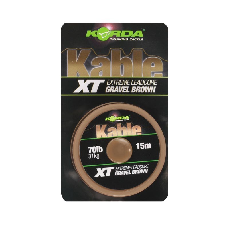 Kable XT Extreme Leadcore 70lb 15m Brown II