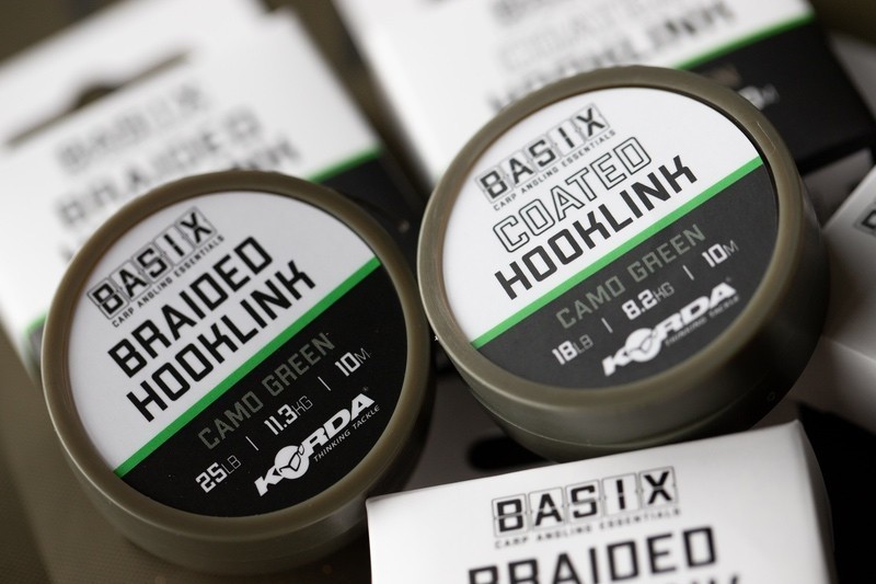Basix Braided Hooklink 18lb 10m