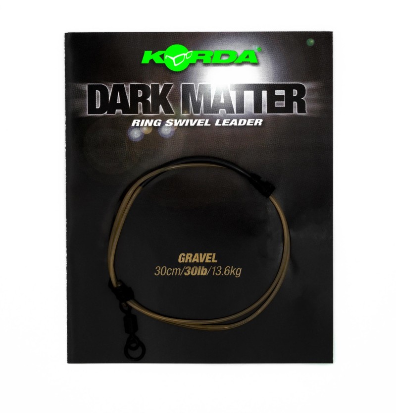 Dark Matter Leader Ring Swivel Weed 30lb 30cm