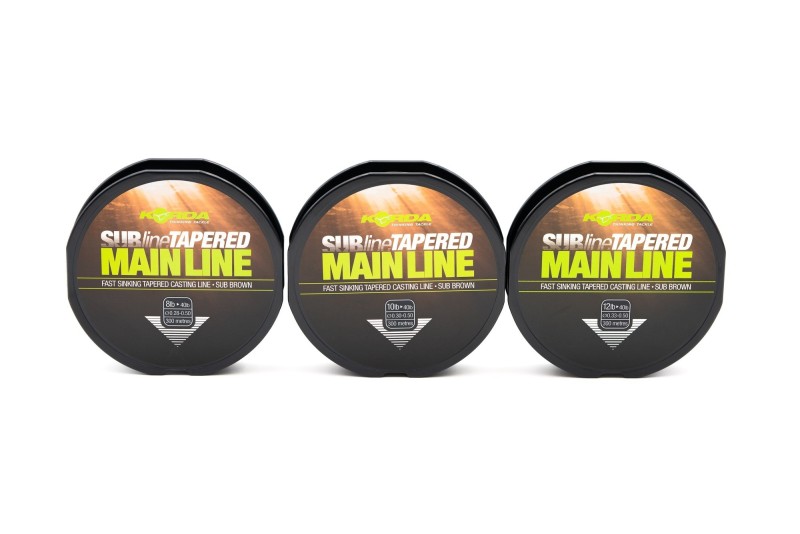 Subline Tapered Mainline 0,28-0,50mm/ Brown