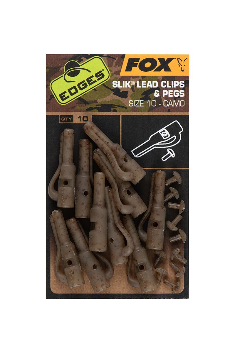 Edges Camo Size 10 Slik Lead Clip + Pegs