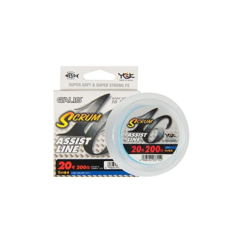 GALIS SCRUM 16 ASSIT LINE 10 - 100 LB - 5M BLUE