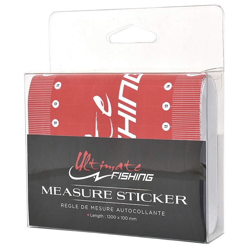 MEASURE STICKER UF - ROUGE/NOIR - 120X10 (FM-1201)