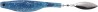 DARTSPIN 7 SEE THROUGH BLUE - SILVER non montés x2