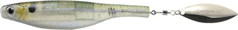 DARTSPIN PRO JIG HEAD 4 1/2 GLASS MINNOW - SILVER monté x1