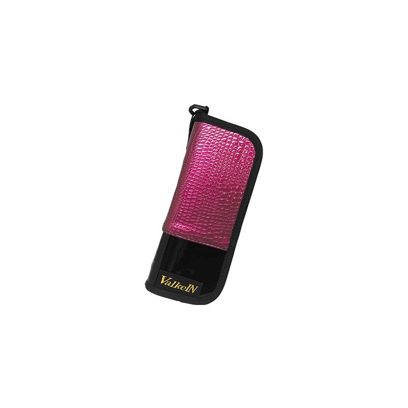 POCHETTE LURE WALLET M CHERRY PINK LEATHER