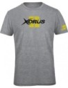 TEE SHIRT XORUS GRIS CLAIR CHINE ET JAUNE L