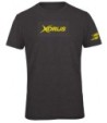 TEE SHIRT XORUS GRIS ANTHRACITE CHINE ET JAUNE S