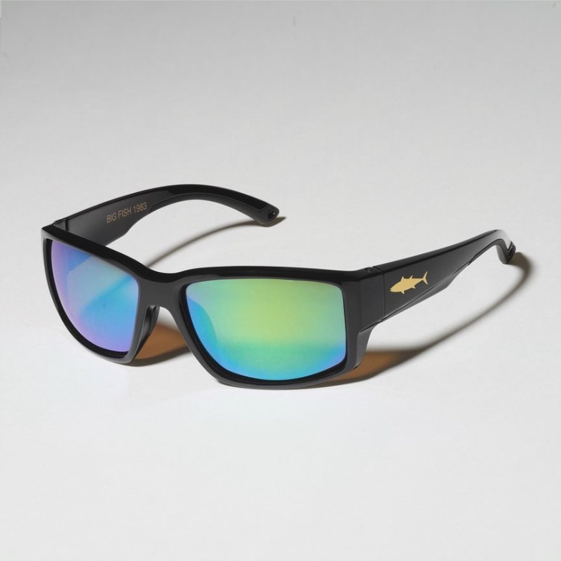LUNETTES GOLD FISH THE MASK TUNA GREEN BLUE IRIDIUM - FRAME MAT BLACK (masque)