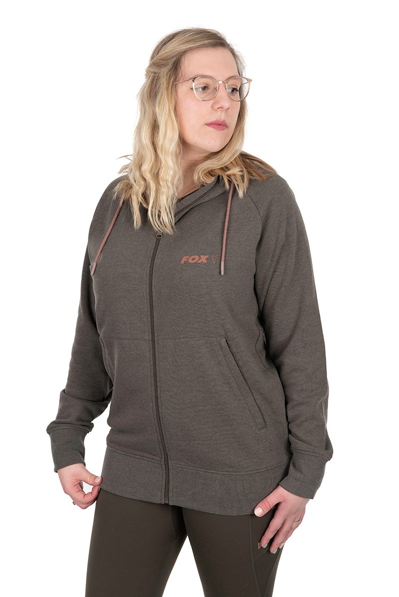 Womens Zipped Hoodie L 16-18
