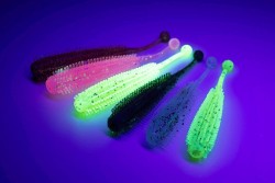 Fox Rage Ultra UV Floating Creatures Shovel Shad 7cm/2,75"" - Sparkling Oil UV x 8pcs