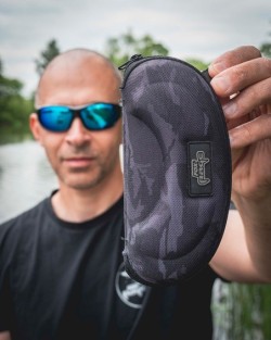 Fox Rage Shield Wraps Brown Lense Mirror Blue
