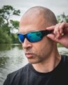Fox Rage Shield Wraps Brown Lense Mirror Blue