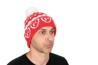Red and White Bobble Hat