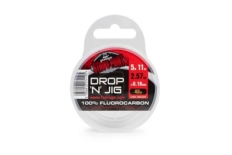 Strike Point Drop N Jig Fluorocarbon 9,37lb 0,25mm 40m