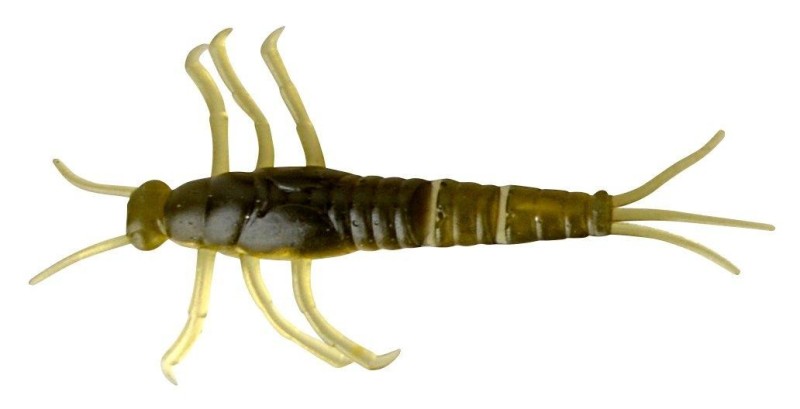 LB 3D PVC MAYFLY NYMPH 5CM 1G BLACK 8PCS