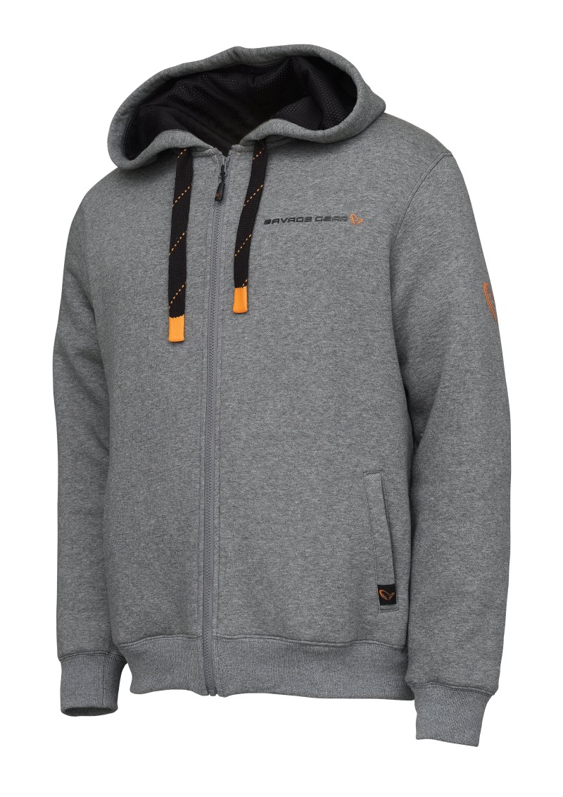 CLASSIC ZIP HOODIE XL GREY MELANGE