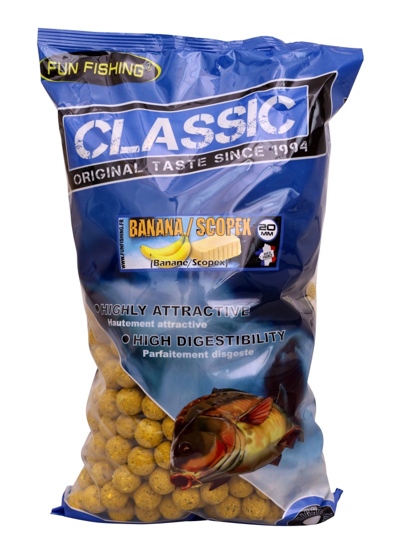 Classic - Bouillettes - 4kg - 20mm - Banane Scopex