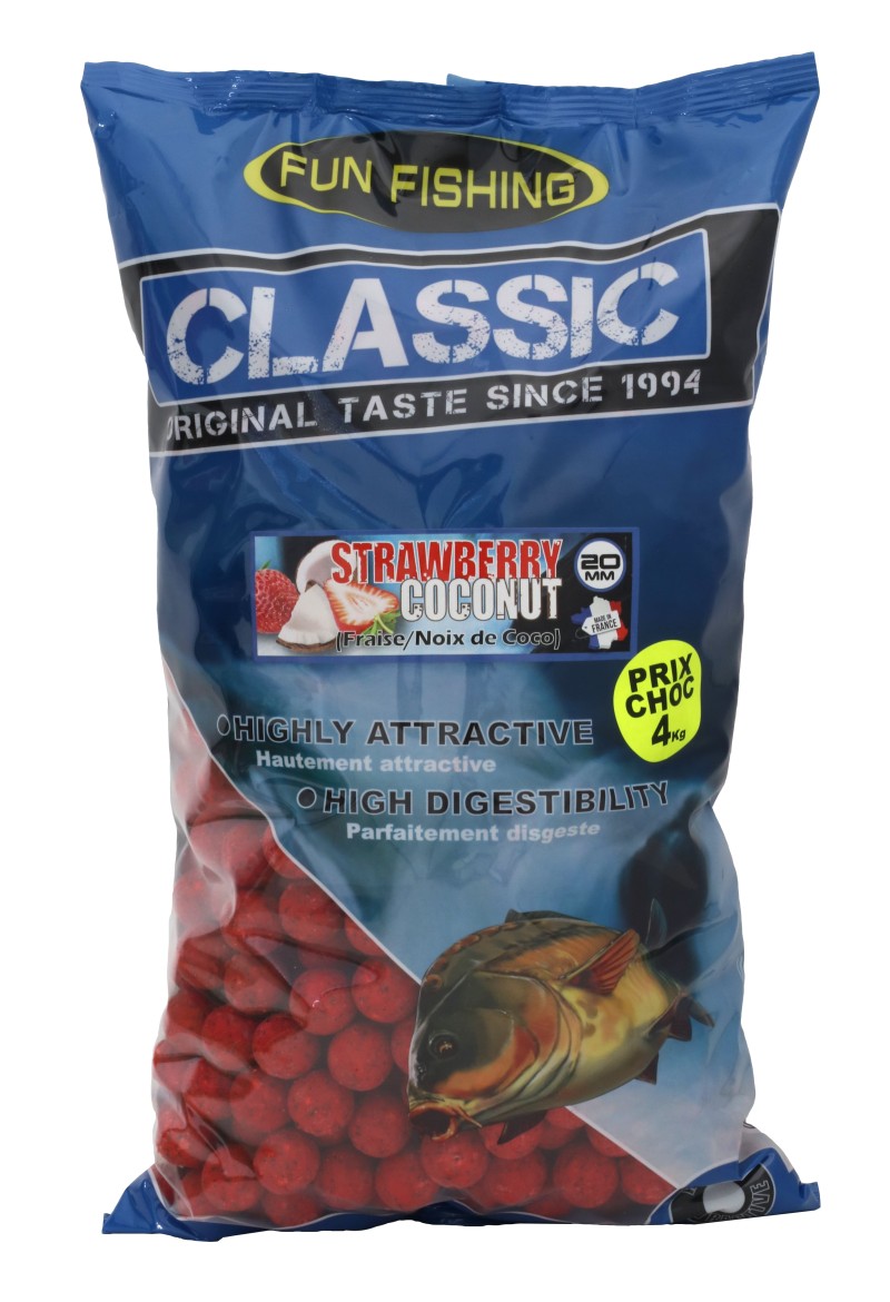 Classic - Bouillettes - 4kg - 20mm - Strawberry Coconut